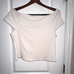 Banana republic CHANTEL OFF-SHOULDER CROP TOP Summer 2023 XL